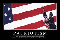 Framed Patriotism: Inspirational Quote and Motivational Poster