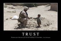 Framed Trust: Inspirational Quote and Motivational Poster