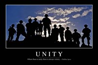 Framed Unity: Inspirational Quote and Motivational Poster