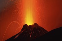 Framed Stromboli Eruption