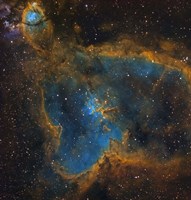 Framed IC 1805, the Heart Nebula