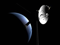 Framed Voyager 1 at Neptune