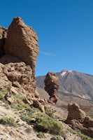 Framed Spain, Tenerife, Las Canadas, Volcanic rock