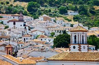 Framed Spain, Andalucia, Cadiz Province, Grazalema View of the town