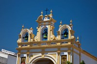 Framed Spain, Andalusia, Zahara Bell tower of the San Juan de Letran Chapel