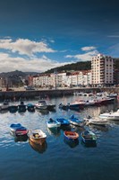 Framed Town And Harbor View, Castro-Urdiales, Spain