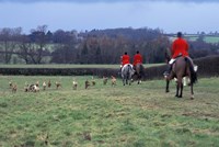 Framed Quorn Fox Hunt, Leicestershire, England