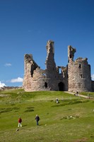 Framed Dunstanburgh Castle Ruins, Northumberland, England