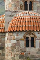 Framed Detail of Panaghias Myrsiniotisis Chapel above the Limonos Monastery, Filia, Lesvos, Greece