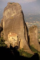 Framed Roussanou Monastery, Meteora, Thessaly, Greece