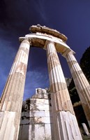 Framed Temple of Athena, Tholos Rotunda, Delphi, Fokida, Greece