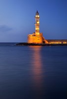 Framed Chania Lighthouse, Crete, Chania, Greece