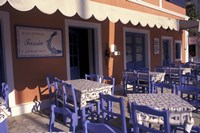 Framed Outdoor Restaurant, Kefallonia, Ionian Islands, Greece