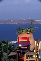 Framed Terrace with Sea View, Santorini, Greece