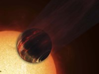 Framed Artist's concept of a Hot Jupiter Extrasolar Planet Orbiting a Sun-like Star