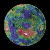 Framed Venus centered on the North Pole