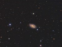 Framed Messier 109, a barred spiral galaxy in the Constellation Ursa Major