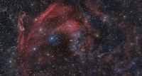 Framed Large complex of dust and gas in the Constellations Lacerta and Pegasus