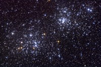 Framed NGC 884, an open cluster, in the Constellation of Perseus