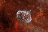 Framed Crescent Nebula with Soap-Bubble Nebula I