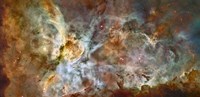 Framed Central region of the Carina Nebula
