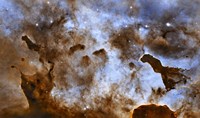 Framed Carina Nebula Star-Forming Pillars