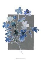Framed Blue Bouquet I