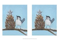 Framed Chickadee Christmas II 2-Up