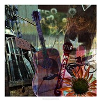 Framed Guitar Collage