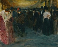 Framed Promenoir At The Music-Hall, c. 1890