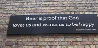 Framed Beer Sign