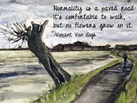 Framed Normality - Van Gogh Quote 1