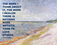 Framed Love Others -Van Gogh Quote