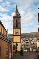 Framed Gothic Church Tower