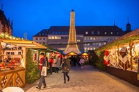 Framed Christmas Market at Twilight, Germany
