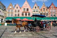 Framed Medieval Market Square, Belgium