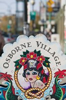 Framed Sign for Osborne Village