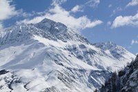 Framed French Alps in Winter