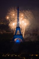 Framed Fireworks at the Eiffel Tower