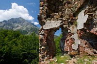 Framed Genoese Fort Ruins, Corsica, France