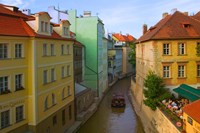 Framed Historical Buildings and Canal, Czech Republic