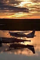 Framed Plane on Whitefish Lake