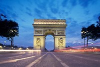 Framed Arc de Triomphe From Champs Elysees, Paris, France