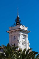 Framed Ajaccio Town Hall Clock Tower