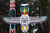 Framed British Columbia First Nation Totems