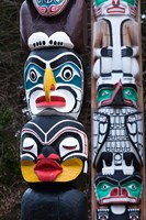 Framed First Nation Totems