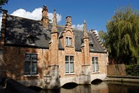 Framed Canal Building, Bruges, Belgium
