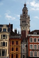 Framed Lille Architecture and Bell Tower