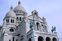 Framed Sacred Heart Cathedral in Montmartre, Paris