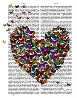 Framed Butterfly Heart
